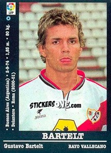 Cromo Bartlet (Rayo) - Liga Spagnola 2000-2001 - Panini