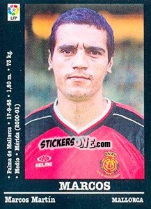 Sticker Marcos (Mallorca) - Liga Spagnola 2000-2001 - Panini