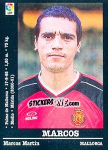 Sticker Marcos (Mallorca) - Liga Spagnola 2000-2001 n. UF39 - Panini