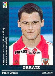 Sticker Orbaiz (Athletic Club) - Liga Spagnola 2000-2001 - Panini