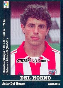 Figurina Del Horno (Athletic Club) - Liga Spagnola 2000-2001 n. UF43 - Panini