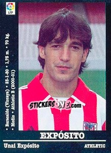 Cromo Expósito (Athletic Club) - Liga Spagnola 2000-2001 n. UF45 - Panini