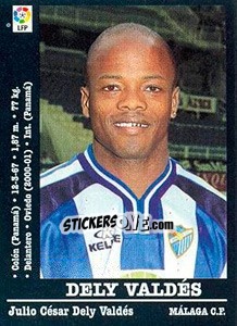 Cromo Dely Valdés (Malaga) - Liga Spagnola 2000-2001 - Panini