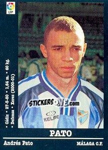 Sticker Pato (Malaga) - Liga Spagnola 2000-2001 n. UF48 - Panini