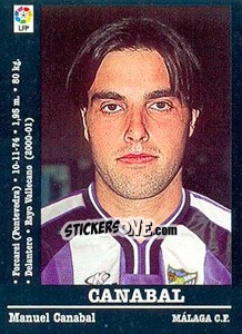 Cromo Canabal (Malaga) - Liga Spagnola 2000-2001 - Panini