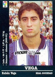 Cromo Vega (R. Sociedad) - Liga Spagnola 2000-2001 n. UF52 - Panini