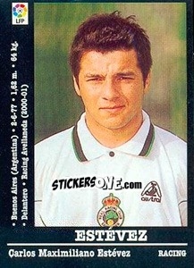 Cromo Estévez (Racing) - Liga Spagnola 2000-2001 - Panini