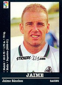 Sticker Jaime (Racing) - Liga Spagnola 2000-2001 - Panini