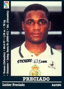 Sticker Preciado (Racing) - Liga Spagnola 2000-2001 - Panini