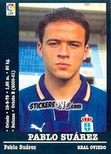 Sticker Pablo Suarez (Oviedo) - Liga Spagnola 2000-2001 - Panini