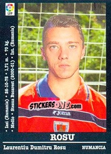 Cromo Rosu (Numancia) - Liga Spagnola 2000-2001 - Panini