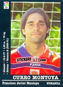 Cromo Curro Montoya (Numancia) - Liga Spagnola 2000-2001 - Panini