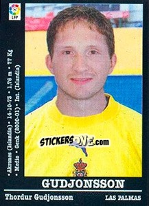 Sticker Gudjonsson (Las Palmas) - Liga Spagnola 2000-2001 n. UF72 - Panini