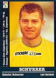 Cromo Schurrer (Las Palmas) - Liga Spagnola 2000-2001 n. UF73 - Panini