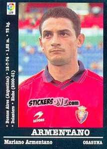 Figurina Armentano (Osasuna) - Liga Spagnola 2000-2001 - Panini