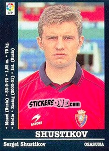 Cromo Shustikov (Osasuna) - Liga Spagnola 2000-2001 - Panini