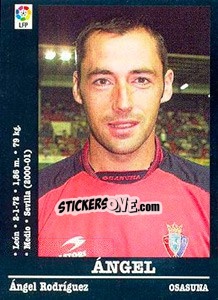 Cromo Ángel (Osasuna) - Liga Spagnola 2000-2001 - Panini