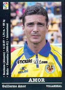 Cromo Amor (Villarreal) - Liga Spagnola 2000-2001 - Panini
