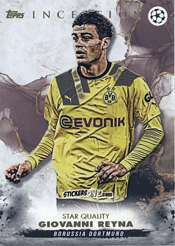 Cromo Giovanni Reyna - Inception UEFA Club Competitions 2022-2023 n. 64 - Topps