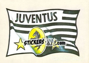 Sticker Juventus (Bandiera) - Supercalcio 1985-1986 - Panini