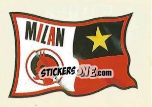 Sticker Milan (Bandiera) - Supercalcio 1985-1986 - Panini