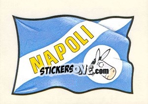 Figurina Napoli (Bandiera) - Supercalcio 1985-1986 - Panini