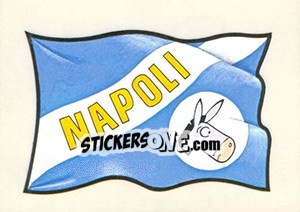 Cromo Napoli (Bandiera) - Supercalcio 1985-1986 n. 19 - Panini
