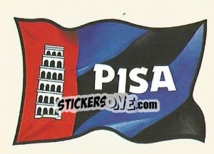 Figurina Pisa (Bandiera) - Supercalcio 1985-1986 - Panini