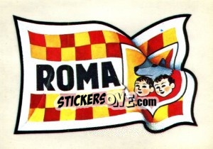 Cromo Roma (Bandiera) - Supercalcio 1985-1986 - Panini