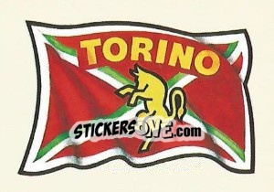 Figurina Torino (Bandiera) - Supercalcio 1985-1986 - Panini