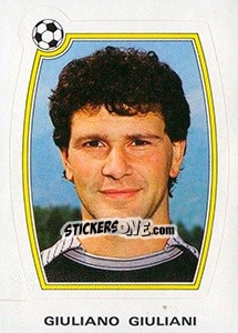 Sticker Giuliano Giuliani - Supercalcio 1985-1986 - Panini