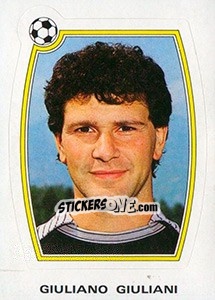 Figurina Giuliano Giuliani - Supercalcio 1985-1986 - Panini