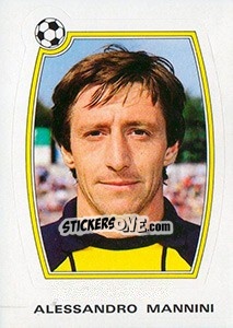 Sticker Alessandro Mannini - Supercalcio 1985-1986 n. 39 - Panini