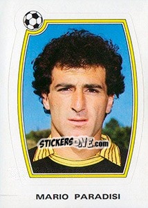 Sticker Mario Paradisi - Supercalcio 1985-1986 - Panini