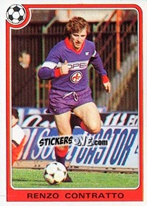 Sticker Renzo Contratto - Supercalcio 1985-1986 - Panini