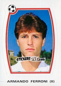 Cromo Armando Ferroni (II) - Supercalcio 1985-1986 - Panini