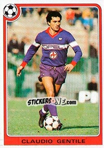 Sticker Claudio Gentile - Supercalcio 1985-1986 - Panini