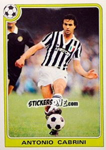 Sticker Antonio Cabrini - Supercalcio 1985-1986 n. 61 - Panini