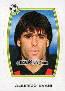 Figurina Alberigo Evani - Supercalcio 1985-1986 - Panini