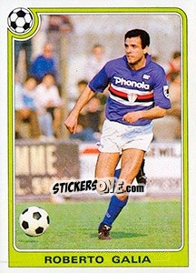 Sticker Roberto Galia - Supercalcio 1985-1986 - Panini