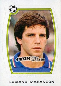 Figurina Luciano Marangon - Supercalcio 1985-1986 - Panini