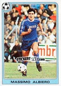 Sticker Massimo Albiero - Supercalcio 1985-1986 n. 72 - Panini