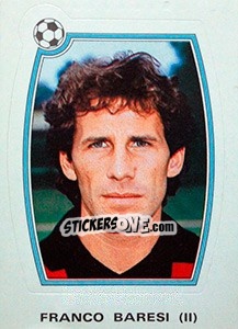 Figurina Franco Baresi (II) - Supercalcio 1985-1986 - Panini