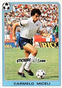 Figurina Carmelo Miceli - Supercalcio 1985-1986 - Panini