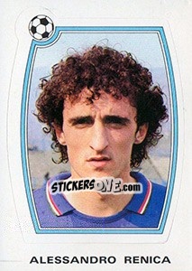 Figurina Alessandro Renica - Supercalcio 1985-1986 - Panini