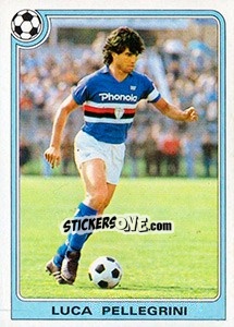 Sticker Luca Pellegrini - Supercalcio 1985-1986 - Panini