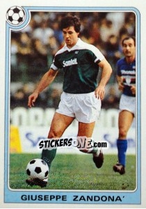 Sticker Giuseppe Zandona' - Supercalcio 1985-1986 n. 84 - Panini