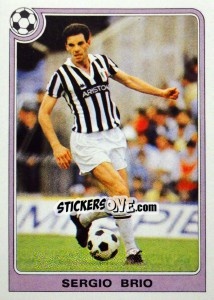 Sticker Sergio Brio - Supercalcio 1985-1986 - Panini