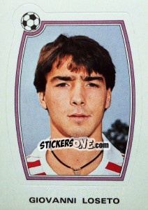 Sticker Giovanni Loseto - Supercalcio 1985-1986 - Panini