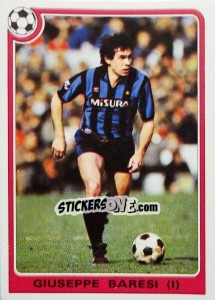 Figurina Giuseppe Baresi (I) - Supercalcio 1985-1986 - Panini